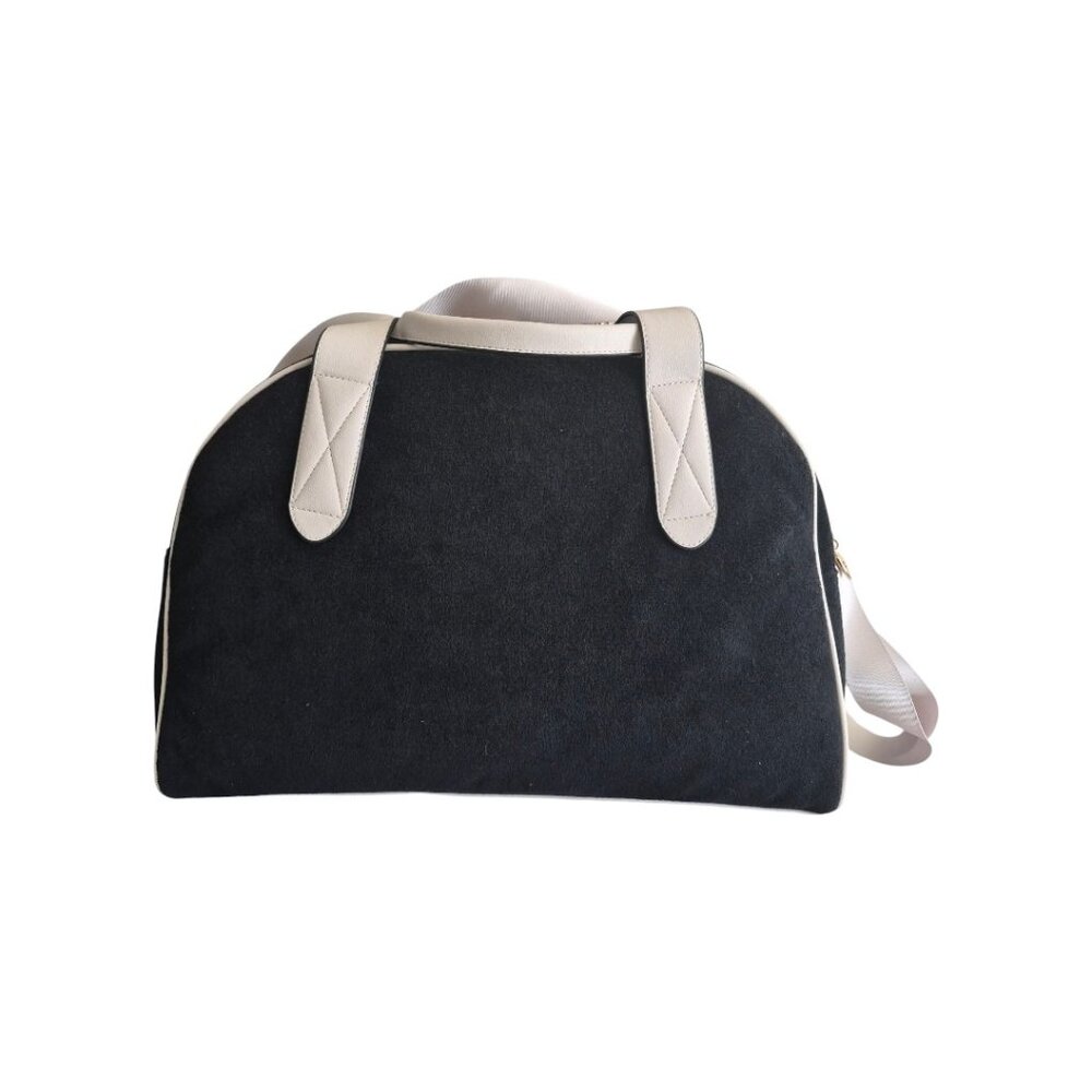 Juicy Couture Black Cream Weekender Duffle Bag NWT - Picture 2 of 8